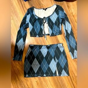 Poster girl argyle set